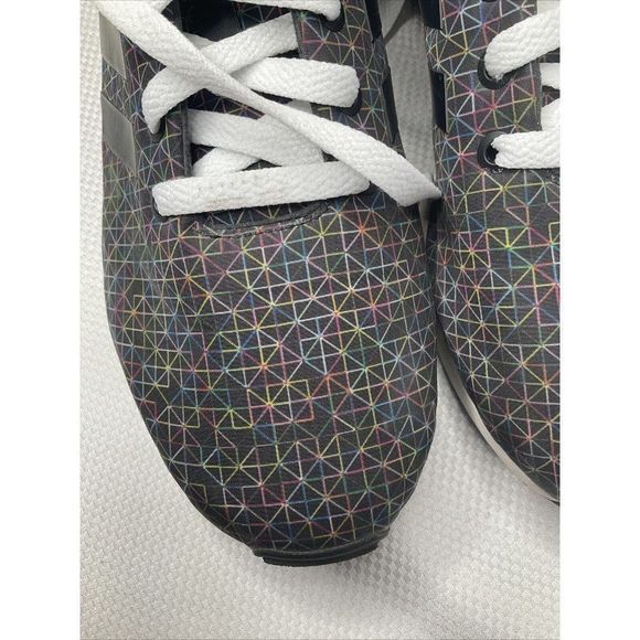 𝅺ADIDAS Mens ZF Flux Multicolor pattern graphic sneakers Black White US 10 EU44 - Picture 4 of 10